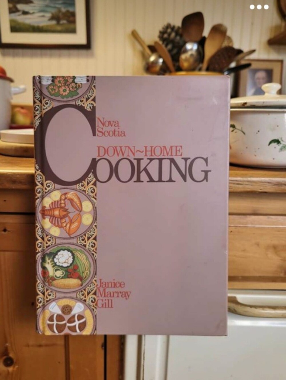 Hard Cover Vintage Cookbook  Illustrated Nova Scotia  Down Home Cooking